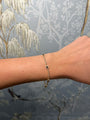 Evil Eye Tennis Diamond and Sapphire Bracelet