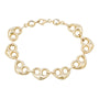 14k Gold Heart Puffy Bracelet