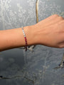 Half Ruby Half Baguette Tennis Bracelet