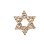 Rose Gold Jewish Star Single Prong Diamond Charm