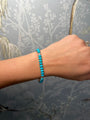 14k Rose Gold Turquoise Tennis Bracelet