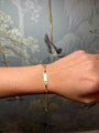 14k Yellow Gold ID Butterfly and Heart Bracelet