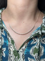 14k Yellow Gold Crown Prong Diamond Tennis Chain Necklace