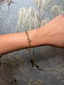 14k Yellow Gold Bracelet with Charm Loop