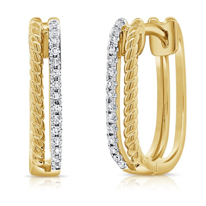 .10CT DIAMOND HUGGIE EARRINGS