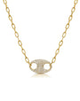 MARINER DIAMOND LINK PENDANT NECKLACE