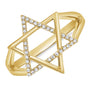 DIAMOND STAR OF DAVID RING