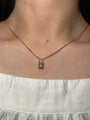 Lab Diamond 2ct Emerald Charm