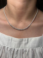 Lab Diamond Graduated Tennis Necklace