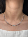 Mixed Fancy Shape Lab Grown Diamonds on a Paper Clip Yellow Gold Chain