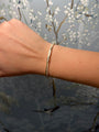 14K Yellow Gold and Diamond Bangle