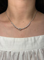Scattered Diamond Clustered Necklace