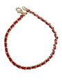 14k Yellow Gold Small Red String Bracelet