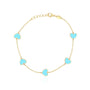 14k Gold Small Lucy Heart Bracelet