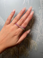 Pink Sapphire and Diamond ombré double ring
