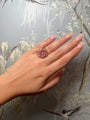 Pink Sapphire Flower Ring