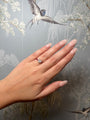 Diamond Heart with Ruby Band Ring
