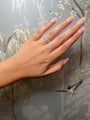 Oval lab eternity band