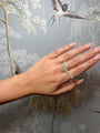 14k Yellow Gold Baguette Diamond Double Ring