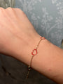 Open Enamel Heart Gold Kid's Bracelet