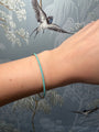 Turquoise and Yellow Gold Bangle