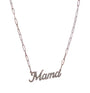 14k Gold Diamond Posh Script Necklace