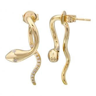 14k Yellow Gold Snake Ear Jacket
