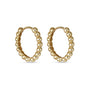 14k Gold Small Ball Hoops