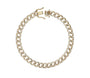 14k Yellow Gold Diamond Cuban Link Bracelet