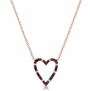 14k Rose Gold Arianna Heart Necklace