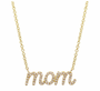 14k Gold Diamond Sweet Mom Necklace