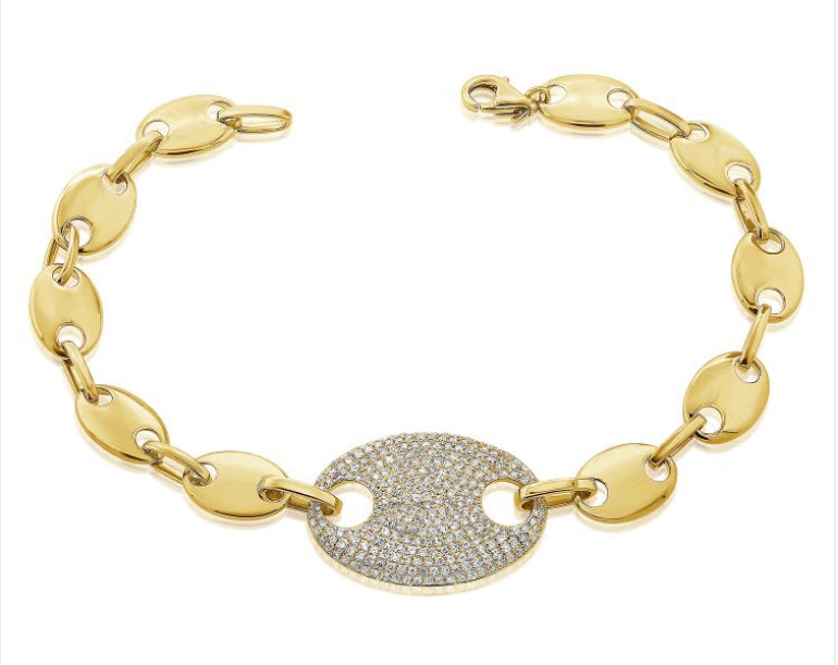 .69CT DIAMOND LINK BRACELET