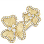 0.30CT DIAMOND FLUTED FLOWER WRAP RING