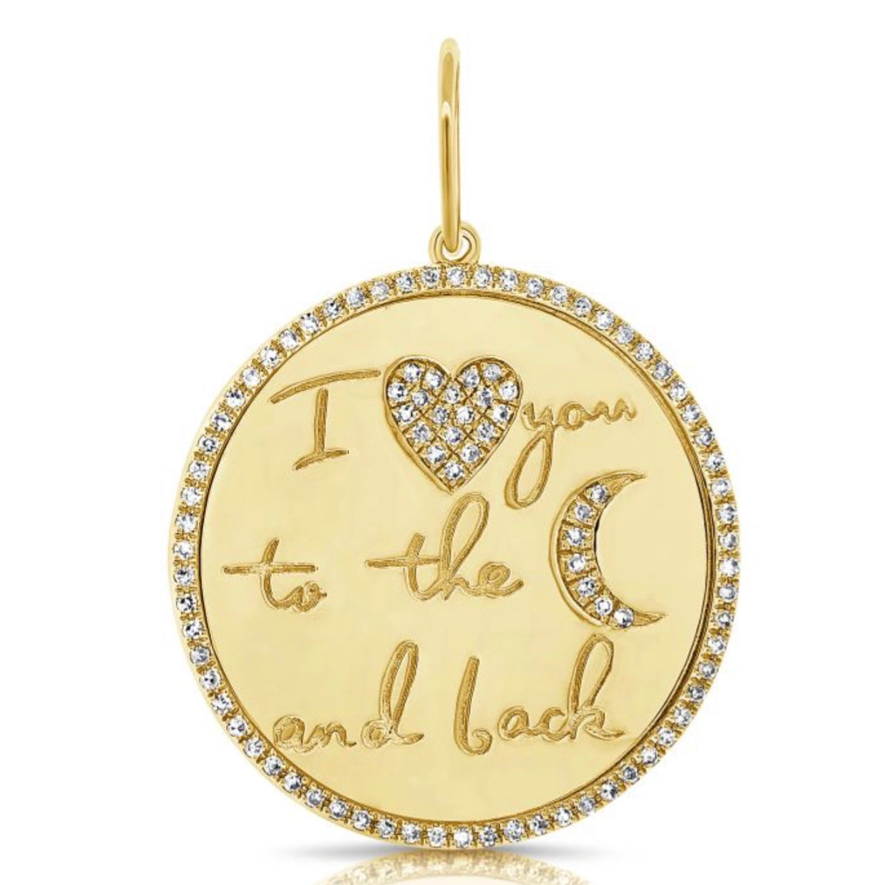 I Love you to the Moon and Back Charm