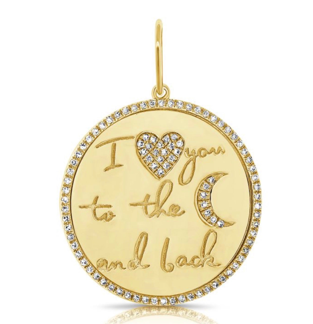 I Love you to the Moon and Back Charm