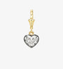 14k Yellow Gold Georgian Set Lab Grown Heart Diamond