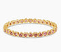 MINI PINK STRETCHY BEZEL HEART BRACELET