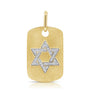 Jewish Star Dog Tag Charm