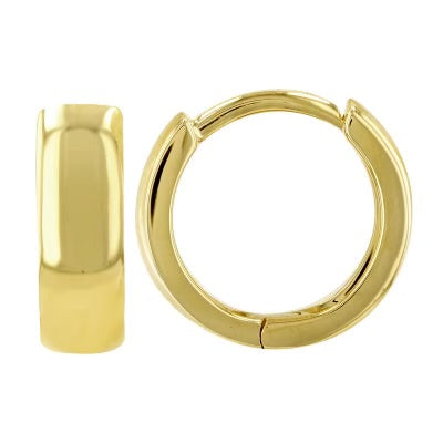 14K Yellow Gold Small Huggies