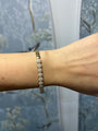 14k Yellow Gold Diamond Circle Bracelet