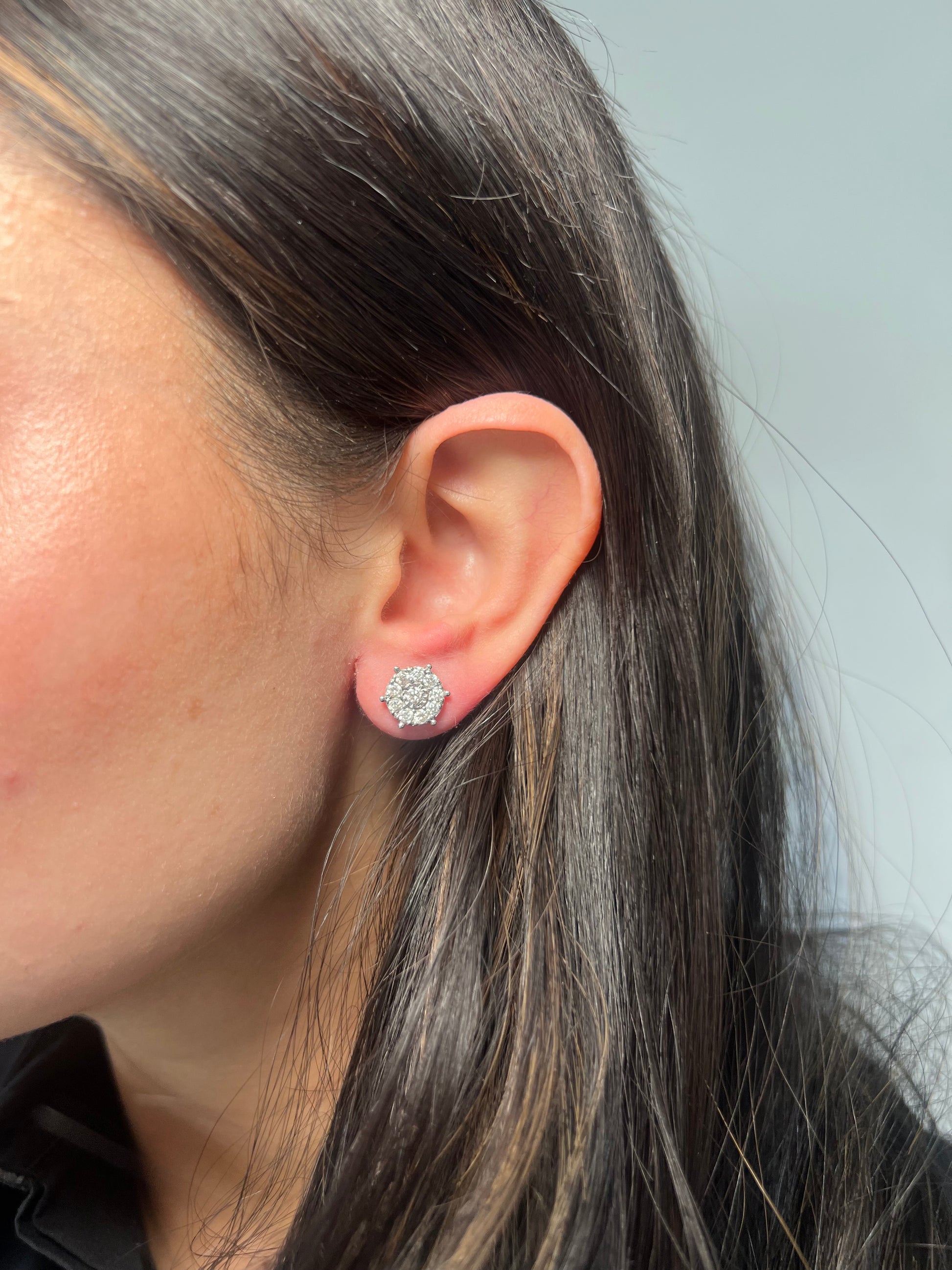 14k Gold Diamond Deena Studs