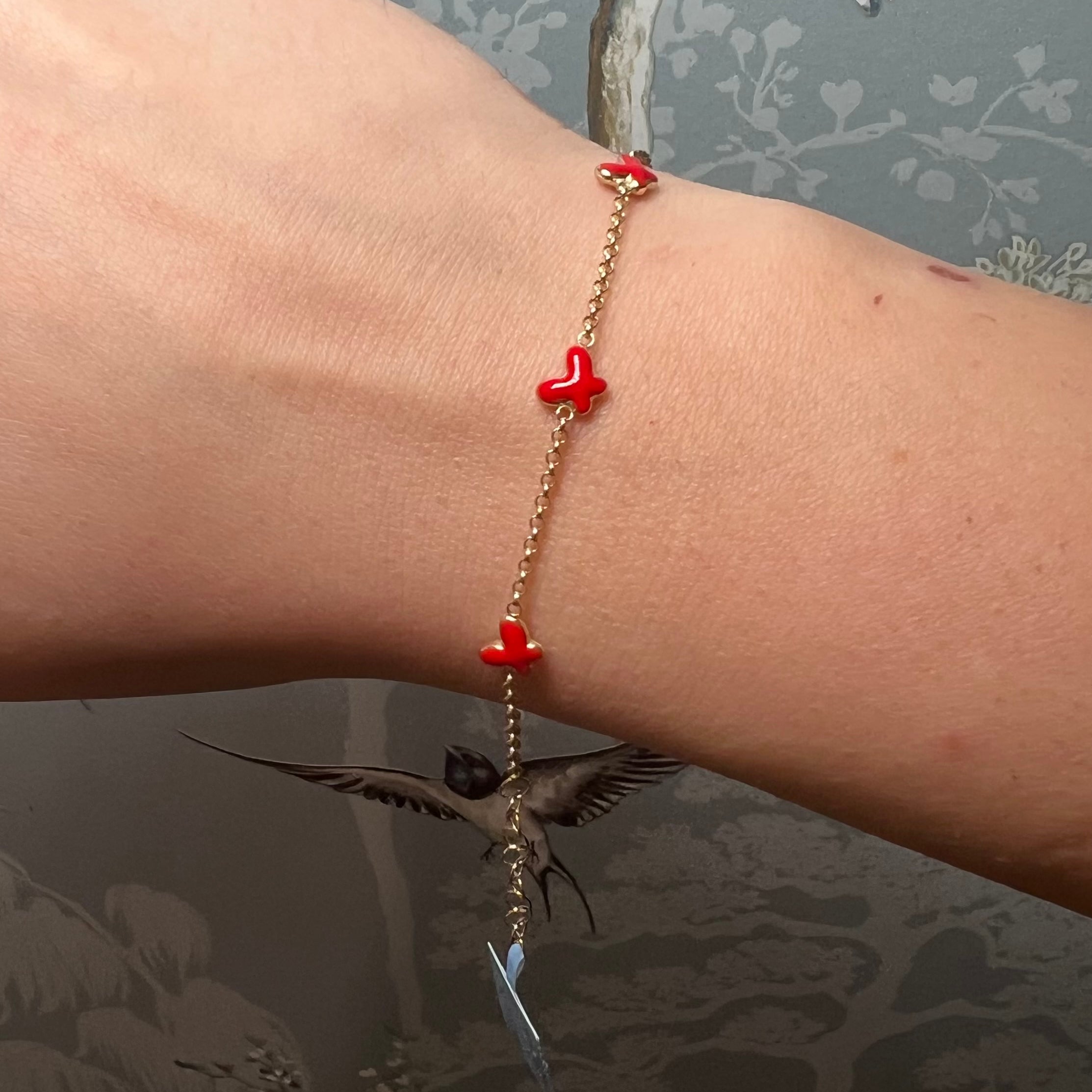 14k Butterfly Baby Bracelet