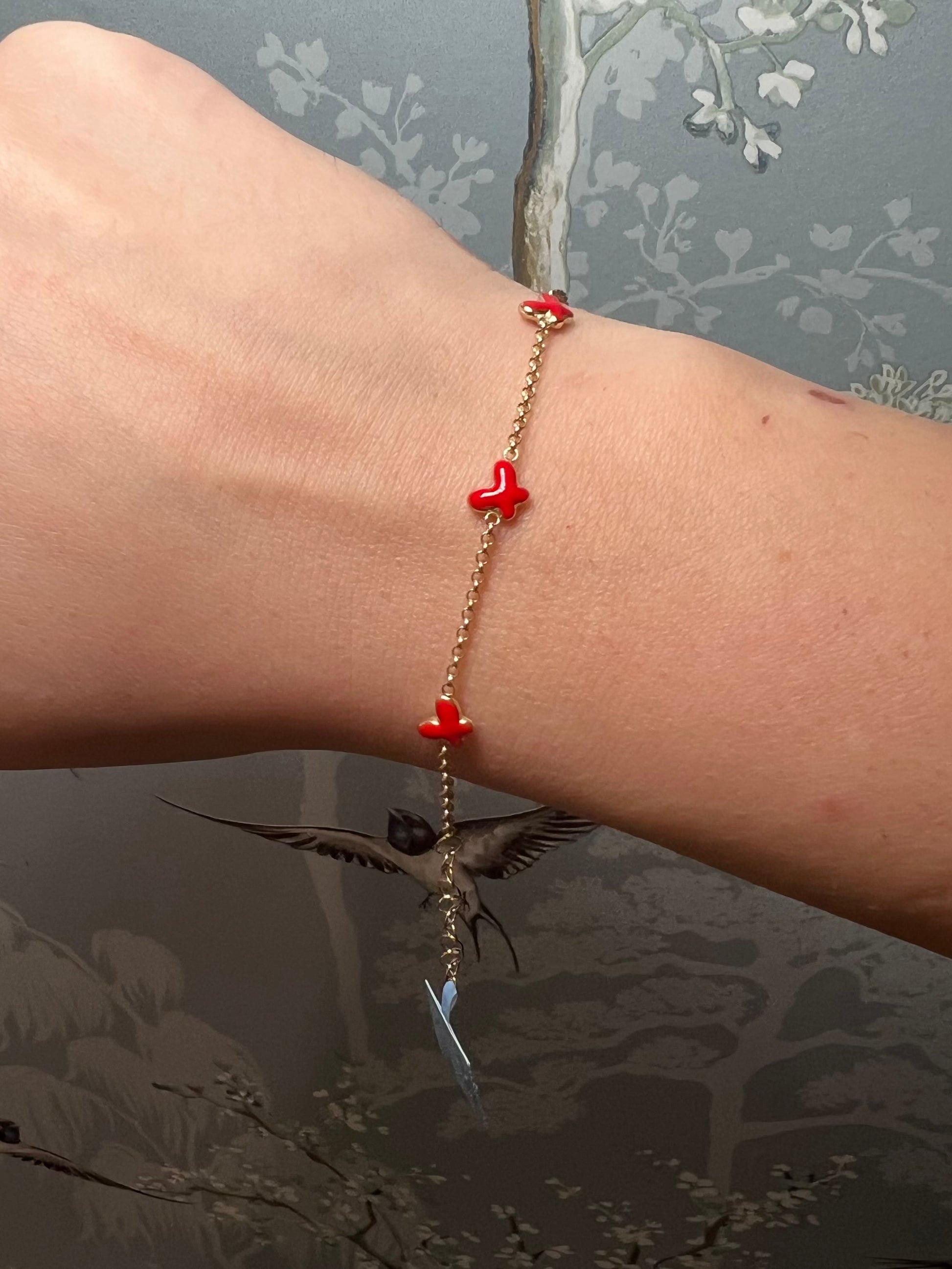 14k Butterfly Baby Bracelet