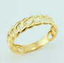 14k gold Cuban link ring