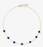 Gold Plated Enamel Clover Necklace