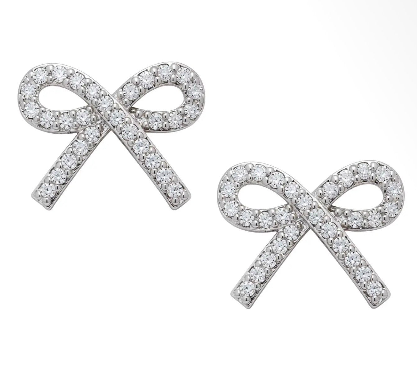 CZ Bow Earrings