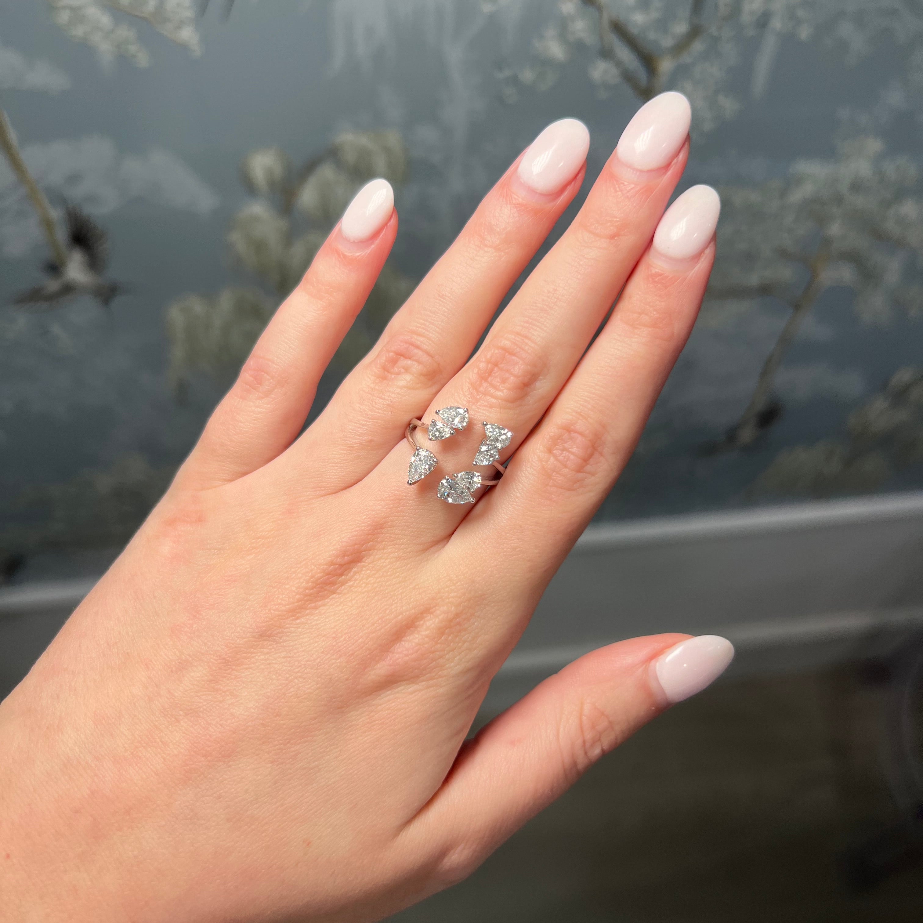 1.82ct Lab Diamond Mixed Shape Open Ring