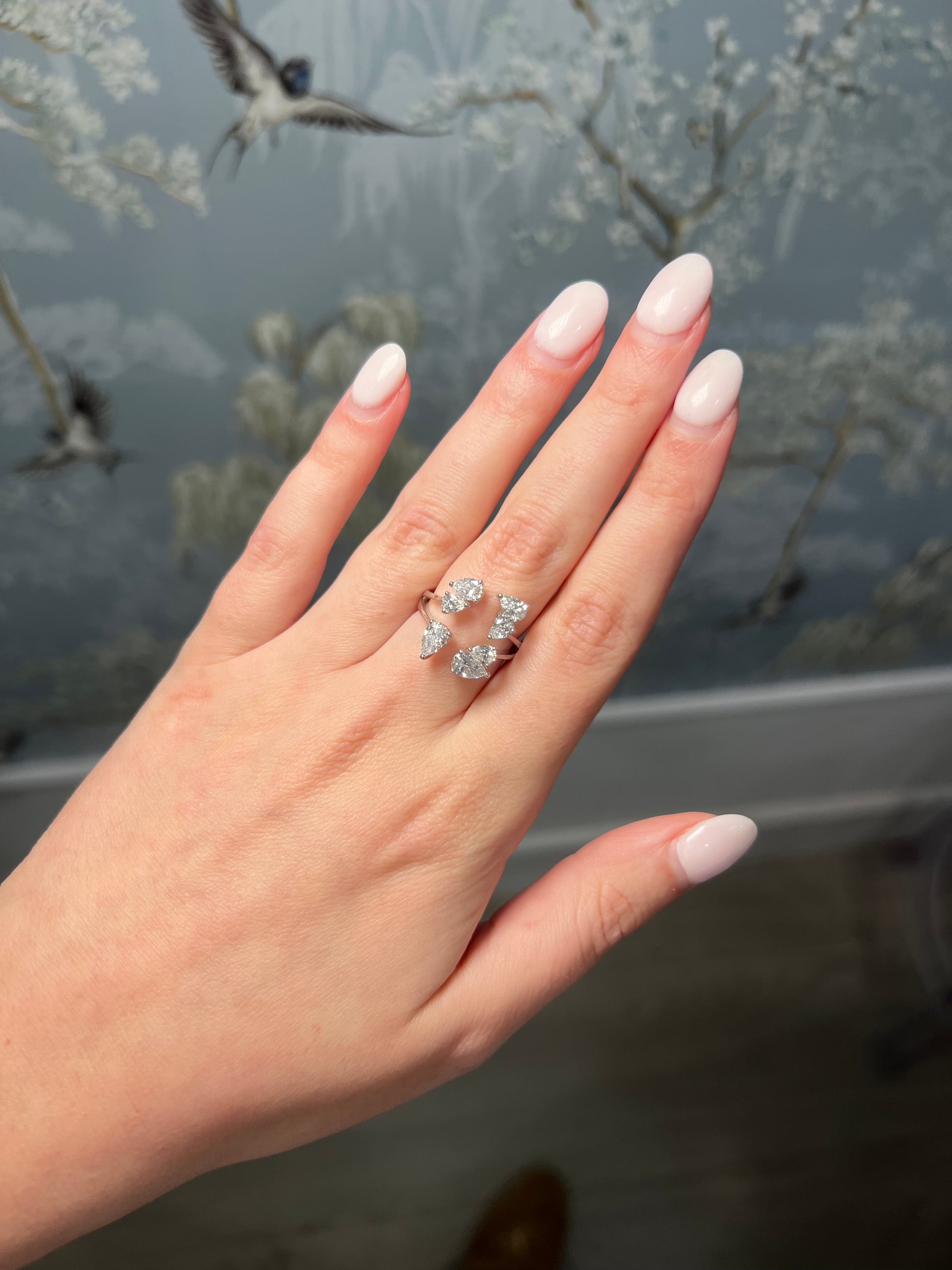 1.82ct Lab Diamond Mixed Shape Open Ring