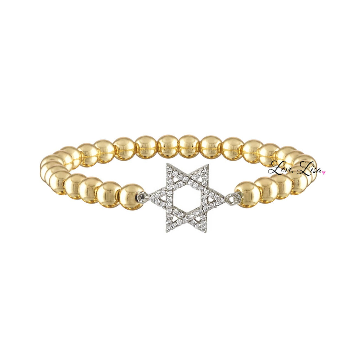 Star of David Beaded Bracelet