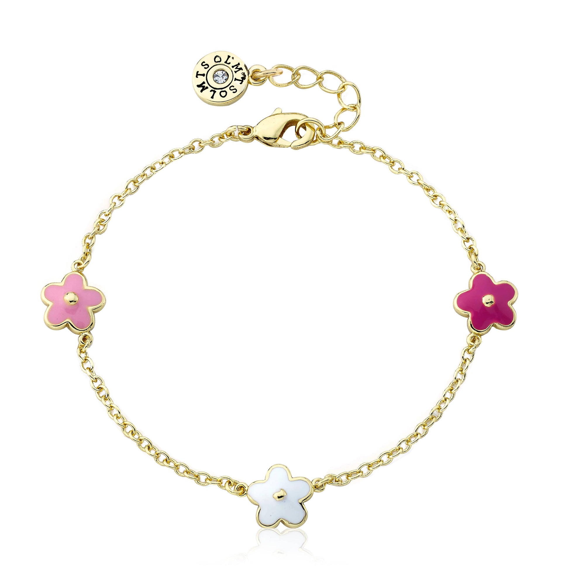 Enamel Flower Bracelet